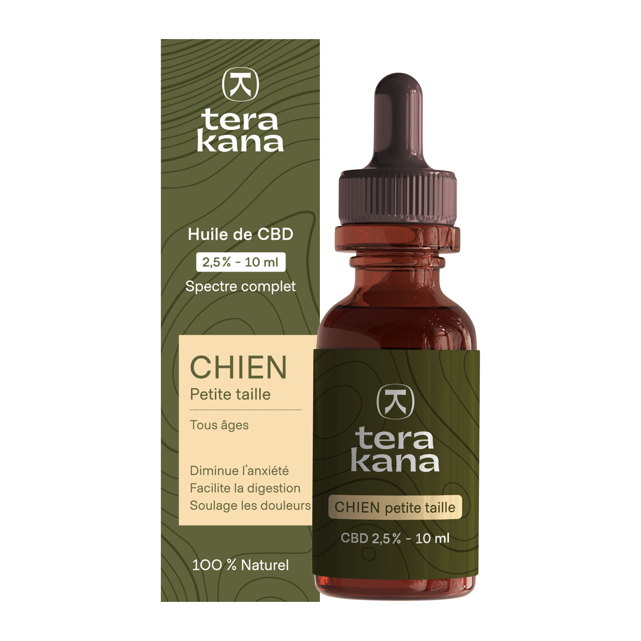 CBD oil (2.5%) for small dogs (less than 10Kg)