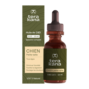 CBD oil (2.5%) for small dogs (less than 10Kg)